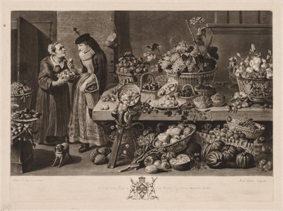 Cztery rynki: targ owocowy, 1775. autorstwa Richard Earlom
