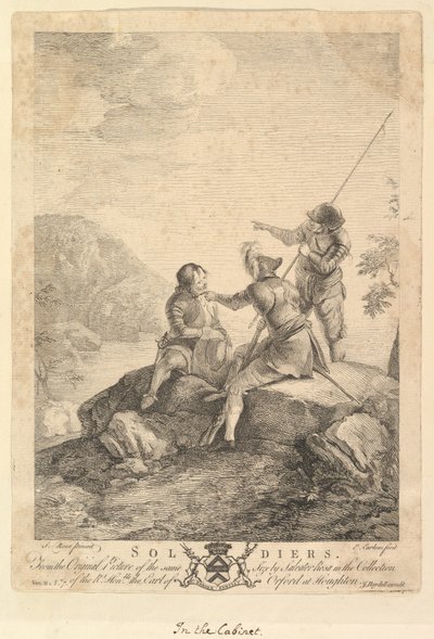 Trzech żołnierzy, 1766-67. autorstwa Richard Earlom