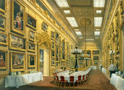 Galeria Waterloo, Apsley House, reprodukowana w „Apsley House and Walmer Castle” Richarda Forda, 1853 autorstwa Richard Ford