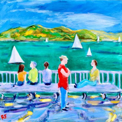 Ławka, Sausalito, 2017 autorstwa Richard Fox