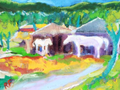 Szopa dla koni, Novato, 2017 autorstwa Richard Fox