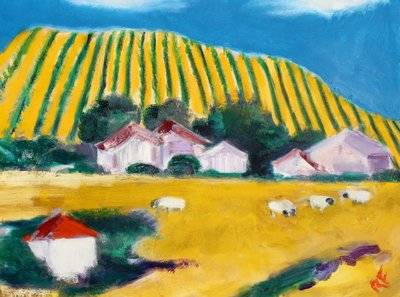 Wzgórza mają winorośl, Napa, 2017 autorstwa Richard Fox