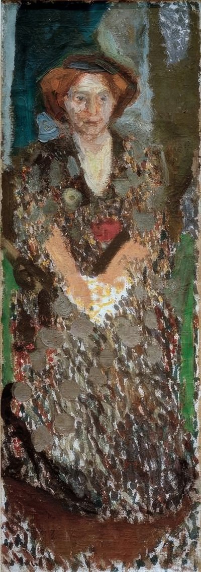 Portret Matyldy Schönberg w pracowni autorstwa Richard Gerstl