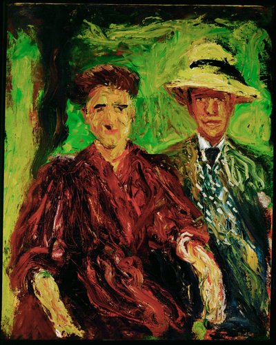 Para w krajobrazie (obraz na płótnie) autorstwa Richard Gerstl