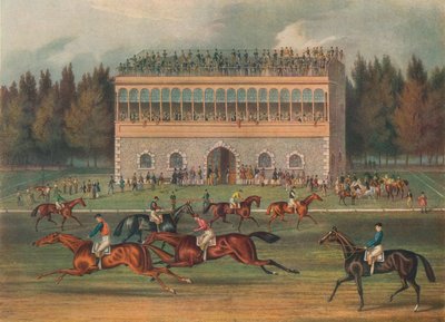 Stoisko Goodwood Grand. Przygotowanie do startu, 1836. autorstwa Richard Gibson Reeve