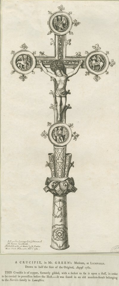 Lichfield - Krucyfiks: akwaforta, sierpień 1782 (druk) autorstwa Richard Greene