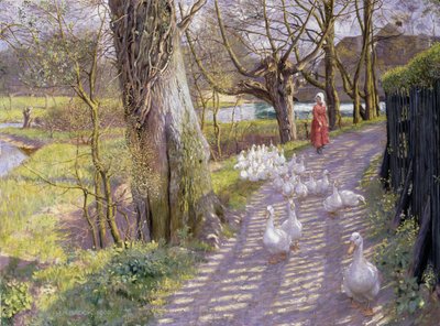 Ścieżka przy Młyńskim Stawie, 1900 autorstwa Richard Henry Brock
