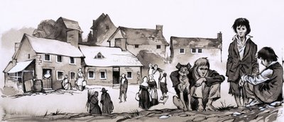 Człowiek nawiedzony przez biedę: Richard Cobden (gwasz na papierze) autorstwa Richard Hook