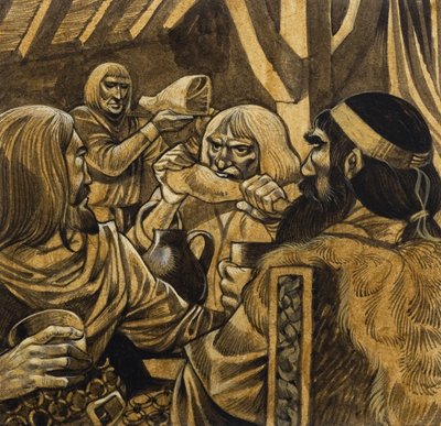 Balin zauważa Garlona autorstwa Richard Hook