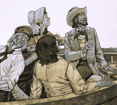 Folk Stories of America: Wąż morski z Gloucester. autorstwa Richard Hook