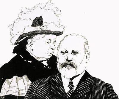 Królowa Wiktoria i książę Walii, który wkrótce zostanie królem Edwardem VII autorstwa Richard Hook