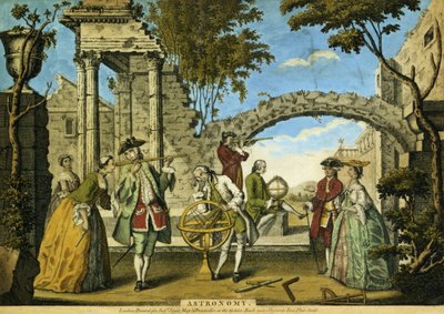 Astronomia, wyd. Robert Sayer (fl.1750-80) ok. 1750 (akwatinta) autorstwa Richard Houston