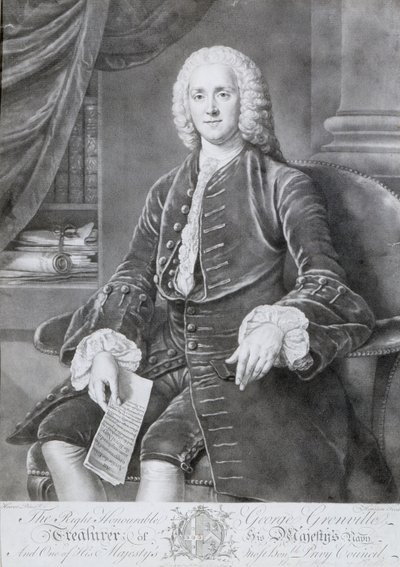 George Grenville (1712-70) (lito) autorstwa Richard Houston