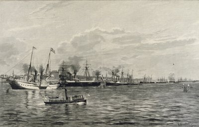 Przegląd Marynarki Wojennej w Kilonii 3 września 1890 r. autorstwa Richard Huenten