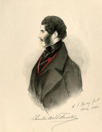 Charles Weld Forester, 1840. autorstwa Richard James Lane
