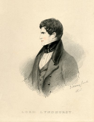 Lord Lyndhurst, 1835. autorstwa Richard James Lane