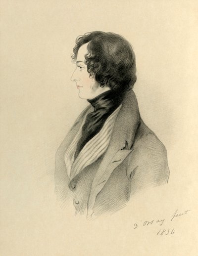Czcigodny Poseł Benjamin Disraeli, 1834. autorstwa Richard James Lane