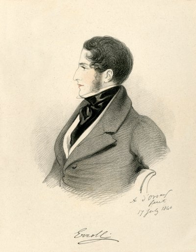 Hrabia Erroll, 1840. autorstwa Richard James Lane