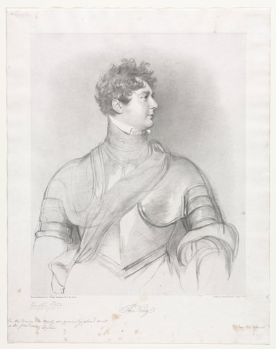 Król, Jerzy IV Wielkiej Brytanii. autorstwa Richard James Lane