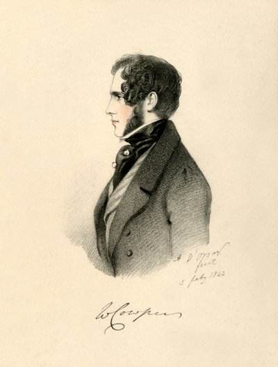 William Cowper, 1842. autorstwa Richard James Lane