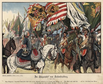 Świętujemy zwycięstwo w bitwie pod Hohenfriedberg autorstwa Richard Knoetel