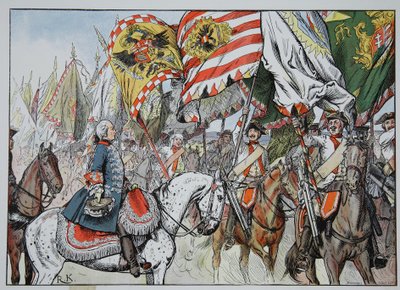 W radości zwycięstwa Hohenfriedberg, 4 czerwca 1745 autorstwa Richard Knoetel