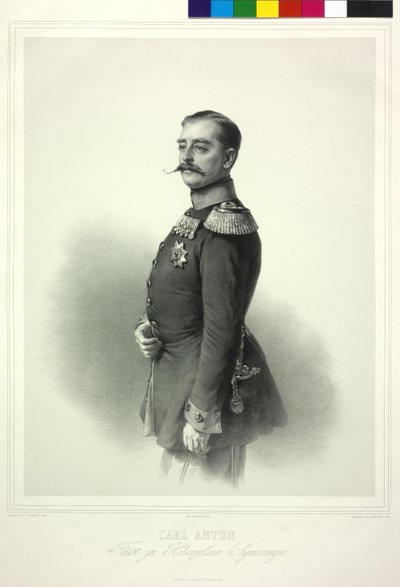 Carl Anton książę z rodu Hohenzollernów Sigmaringen autorstwa Richard Lauchert