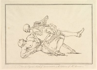 Z oryginalnego szkicu Williama Hogarthsa w kolekcji Mr. Morrisona, 1 marca 1782. autorstwa Richard Livesay