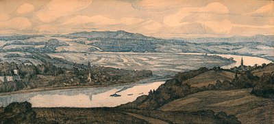 „Persenburg nad Dunajem”, ok. XX w. autorstwa Richard Lux