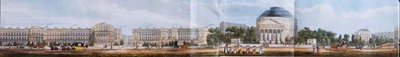 Cambridge Terrace, Koloseum i Szkoła Sierot Duchownych, fragment z „Panoramicznego widoku wokół Regent