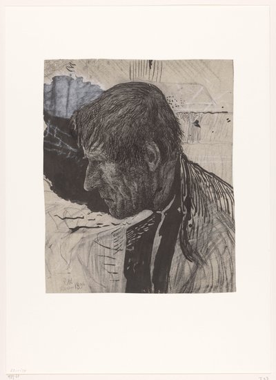 Głowa mężczyzny z boku autorstwa Richard Nicolaüs Roland Holst