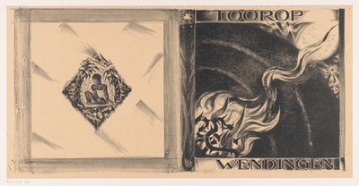 Projekt okładki dla: Wendingen, wydanie Toorop, 1928 autorstwa Richard Nicolaüs Roland Holst