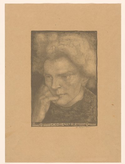 Portret nieznanej kobiety Dedie A RR (tytuł na obiekcie) autorstwa Richard Nicolaüs Roland Holst