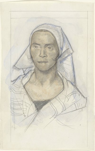 Portret kobiety w chuście autorstwa Richard Nicolaüs Roland Holst