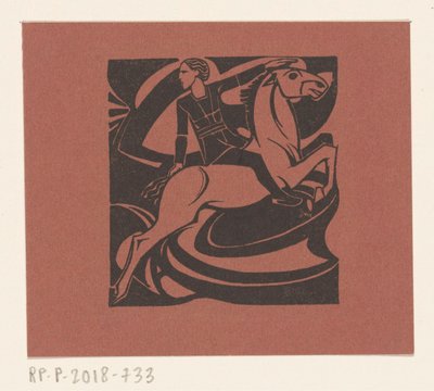 Jeździec na skaczącym koniu autorstwa Richard Nicolaüs Roland Holst
