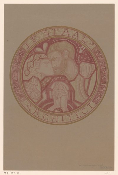 Projekt znaczka dla: J.F. Stal autorstwa Richard Nicolaüs Roland Holst