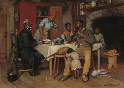 Wizyta duszpasterska, 1881. autorstwa Richard Norris Brooke