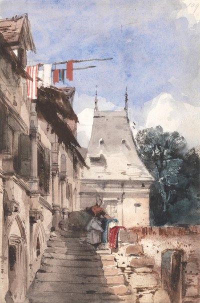 Opactwo St-Amand, Rouen autorstwa Richard Parkes Bonington
