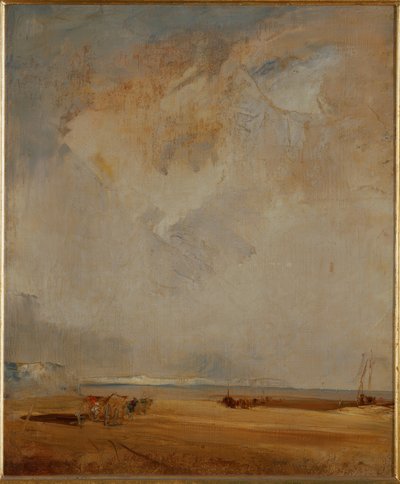 Wybrzeże w Normandii autorstwa Richard Parkes Bonington