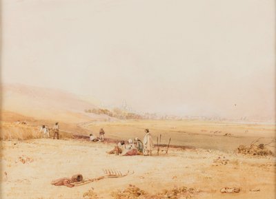 Le Treport widziany z kierunku Eu autorstwa Richard Parkes Bonington