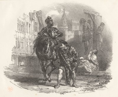 Powieszony autorstwa Richard Parkes Bonington