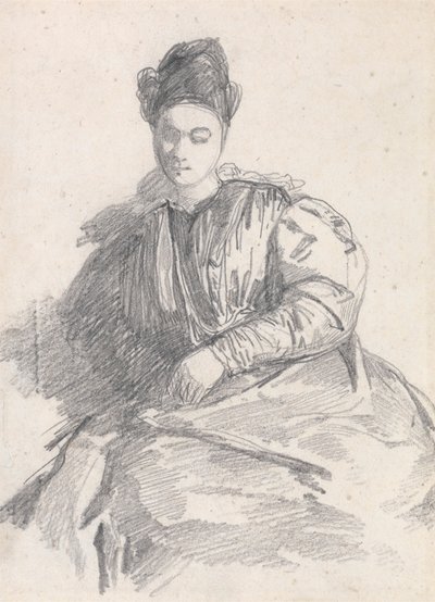 Studium siedzącej kobiety autorstwa Richard Parkes Bonington