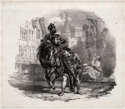 Ucieczka z zamku Argyle, 1826. autorstwa Richard Parkes Bonington