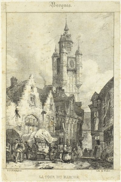 Rynek w Wieży autorstwa Richard Parkes Bonington