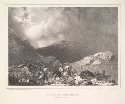 Vallée de Glenfinlas Dolina Glenfinlas , 1826. autorstwa Richard Parkes Bonington