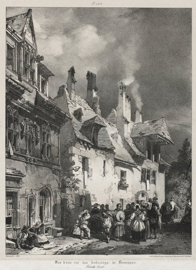 Malownicze i romantyczne podróże po starożytnej Francji, Franche-Comté..., 1825. autorstwa Richard Parkes Bonington