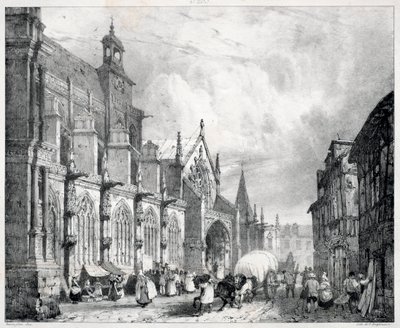 Malownicze i romantyczne podróże po starożytnej Francji, Normandii..., 1824. autorstwa Richard Parkes Bonington
