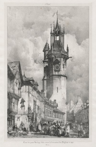 Malownicze i romantyczne podróże w starożytnej Francji, Normandia, 1824. autorstwa Richard Parkes Bonington