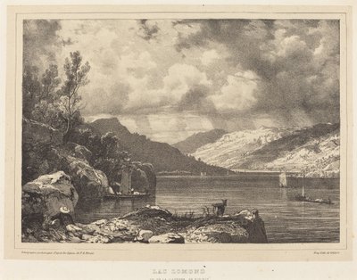 Jezioro Lomond autorstwa Richard Parkes Bonington after Francois Alexandre Pernot