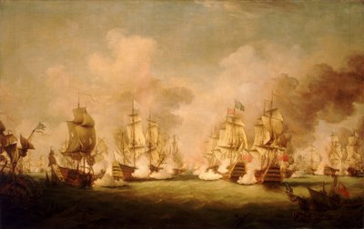 Bitwa pod Barfleur autorstwa Richard Paton